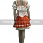 Macross Frontier Ranka Lee White and Orange Performe Cosplay Costume