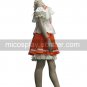 Macross Frontier Ranka Lee White and Orange Performe Cosplay Costume