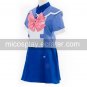 Sheryl Nome Blue and White School Uniform Cosplay Costume from Macross Frontier