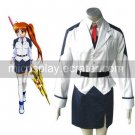 Mahou shoujo Magical Girl Lyrical Nanoha Takamachi Cosplay Costume