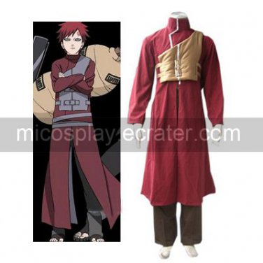 Naruto Shippuden Gaara Red Halloween Cosplay Costume