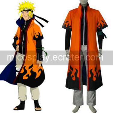 Naruto Uzumaki 6th Hokage Halloween Cosplay Costume cloak