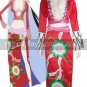 One Piece Pirate Empress Boa Hancock Satin Cosplay Costume