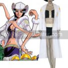 White Black One Piece Nick Robin Uniform Cloth Cosplay Costume