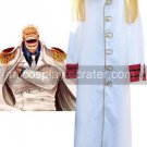 White One Piece Monkey.D.Kapu Uniform Cloth Cosplay Costume