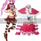 White Red One Piece Peiluona Uniform Cloth Cosplay Costume