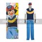 Pokémon Ash Ketchum Royal Blue And Yellow Cosplay Costume