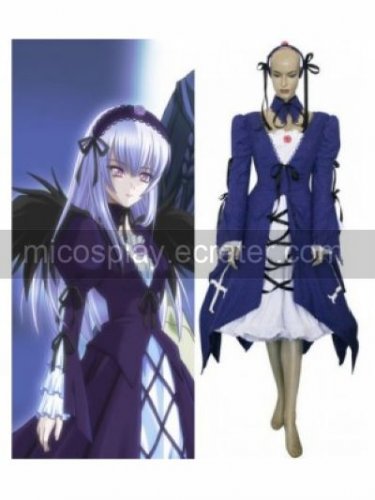 Rozen Maiden Lovely Suigintou Mercury Lamp Lolita Cosplay Costume