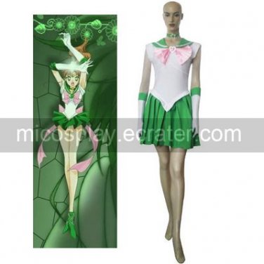Sailor Moon Sailor Jupiter Makoto Kino Cosplay Costume
