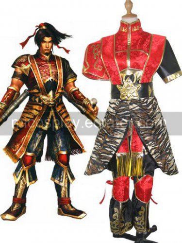 Dynasty Warriors 4 Sun Ce Cosplay Costume