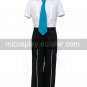 Short Sleeves Blue Tie Starry☆Sky Seigatsu Academy Male Summer Uniform Cosplay Costume