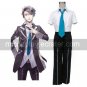 Short Sleeves Blue Tie Starry☆Sky Seigatsu Academy Male Summer Uniform Cosplay Costume