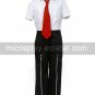 Short Sleeves Red Tie Starry&acirc;��Sky Seigatsu Academy Male Summer Uniform Cosplay Costume