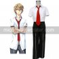 Short Sleeves Red Tie Starry☆Sky Seigatsu Academy Male Summer Uniform Cosplay Costume