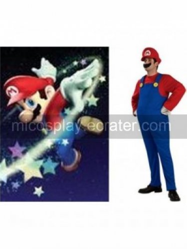 Super Mario Bros Mario Game Cosplay Costume