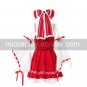 Hakurei Reimu White and Red Cosplay Costume from TouhouProject