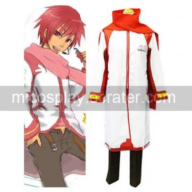 Vocaloid Akaito Red and White Cosplay Costume
