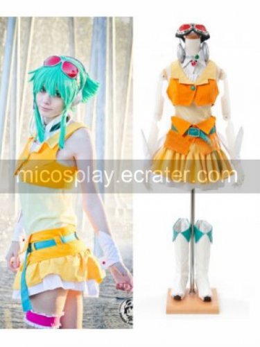 GUMI Yellow and Orange High Quality Cosplay Costume from VOCALOID