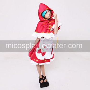 Vocaloid - Hatsune Miku Project DIVA 2 Little Red Cosplay Costume