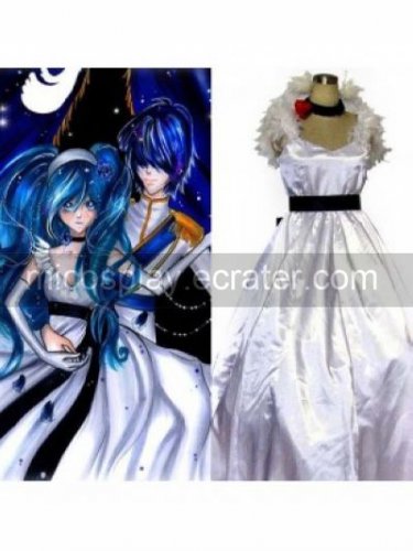 Best Seller! VOCALOID Hatsune Miku Cendrillon White Dress Cosplay Costume