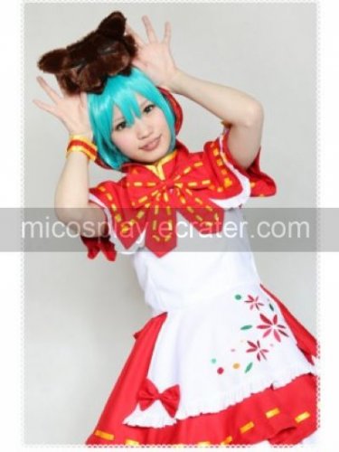 VOCALOID PROJECT DIVA2 MIKU Little Red Riding Hood Cosplay Costume