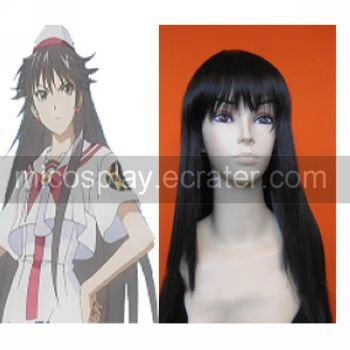 ARIA Akira E. Ferrari Black Cosplay Wig_