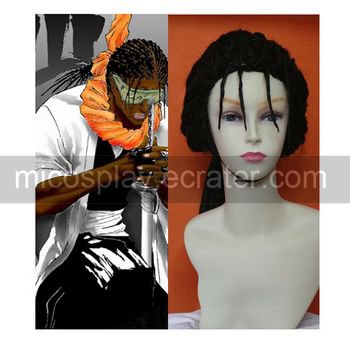 Bleach 9th Division Captain Tousen Kanamei Cosplay wig