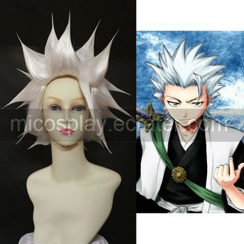 Bleach 10th Division Captain Toushiro Hitsugaya Halloween Cosplay wig