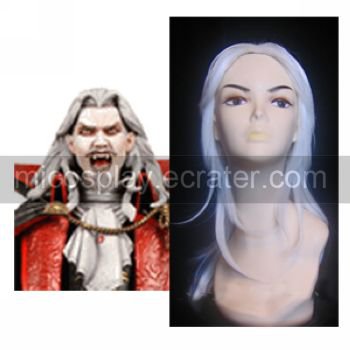 Castlevania Vampire Dracula White Cosplay Wig
