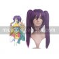 Purple 45cm Gintama-Terakado Tsu Nylon Cosplay Wig