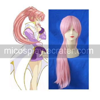 Gundam Seed Lacus Clyne Halloween Cosplay wig