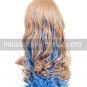 Blue And Light Golden 80cm Gurren Lagann Near Nylon Cosplay Wig