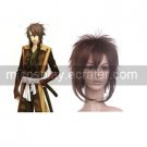 Hakuouki Shinsengumi Kitan Okita Souji Brown 35cm Nylon Cosplay Wig