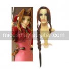 Kingdom Hearts Final Fantasy VII Aerith Halloween Cosplay wig