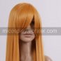 Golden 80cm Neon Genesis Evangelion Hino Rei Anime Nylon Cosplay Wig