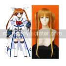 Magical Girl Lyrical Nanoha Fate Testarossa Harlaown Custom Made Cosplay Wig