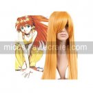 Golden 80cm Neon Genesis Evangelion Hino Rei Anime Nylon Cosplay Wig