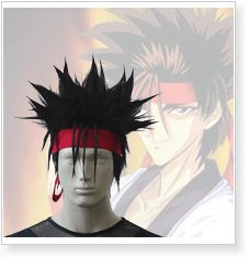 Rurouni Kenshin Sanosuke Sagara Cosplay Wig