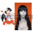 Sailor Moon Sailor Mars Raye Black Cosplay Wig