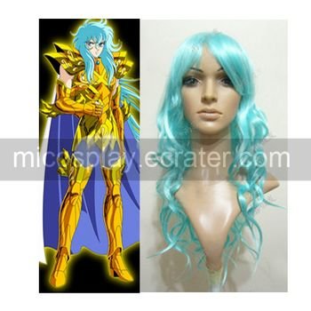 Saint Seiya Pisces Aphrodite Gold Cloths Cosplay wig