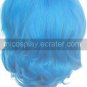 Light Blue Starry Sky Mizushima Iku 40cm Nylon Cosplay Wig