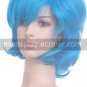 Light Blue Starry Sky Mizushima Iku 40cm Nylon Cosplay Wig