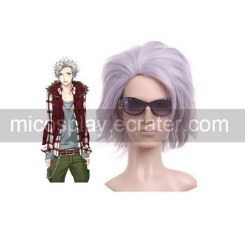 Light Purple Starry Sky Nanami Kanata 35cm Anime Nylon Cosplay Wig