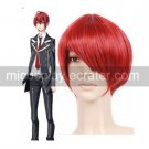 Red 30cm Starry☆Sky Tomoe Yoh Nylon Cosplay Wig
