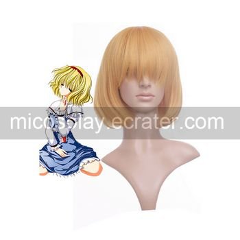 Touhou Project-Alice Margatroid Deep Golden Cosplay Wig