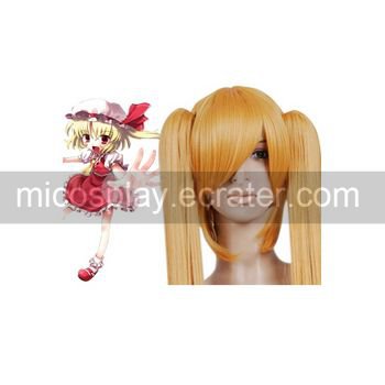Vivid Golden 120cm Touhou Project-Flandre Scarlet Nylon Cosplay Wig