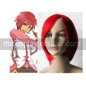 Vocaloid Akaito Red and White Cosplay wig