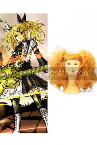 Vocaloid Kagamine Rin 50cm Curly Cosplay Wig