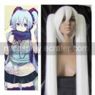 White 110cm Vocaloid Hatsune Miku Cosplay Wig