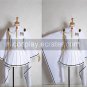 Vocaloid Senbon Sakura White Flame Hatsune Miku Cosplay Costume